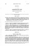 Creating the Executive Budget Office in the Office of the Governor, and Providing for the Powers, Duties, and Functions Thereof, and Transferring the Budgeting Section of the Division of Accounts and Control from the Department of Administration to the Office of the Governor.