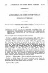 Amending 13-5-133, Colorado Revised Statutes 1963, as Amended, Concerning the Taking of Persons Arrested for Violation of the Traffic Laws Before the Court