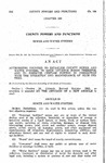 Authorizing Counties to Establish County Sewer and Water Systems, to Issue Revenue Bonds Therefor, and to Exercise Certain Powers in Connection with the Operation and Maintenance of Such Systems