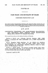 Concerning Telephone and Door-to-Door Solicitation, and Providing that Certain Such Solicitation Shall Be a Deceptive Trade Practice