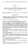 Concerning Wildlife, and Providing for the Regulation of Areas Under the Wildlife Commission's Control and Providing for Fees Payable to the Wildlife Cash Fund.