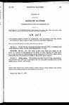 Concerning Dissolutions of Marriage, and Providing for the Giving of Notice by Clerk of the Court of a Decree Thereof.