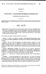 Concerning the Revision of Statutes in the Colorado Revised Statutes 1973, as Amended, Including the Session Laws of Colorado 1974, to Amend or Repeal Obsolete, Inconsistent, and Conflicting Provisions of Law and to Clarify the Language and Reflect the Legislative Intent of the Laws.