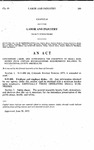 Concerning Labor, and Authorizing the Exemption of Small Businesses from Certain Record-Keeping Requirements Relating to Occupational Safety and Health.