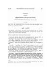 Concerning Agricultural Products, and Providing for the Regulation of Commission Merchants, Brokers, and Dealers Therein and Making an Appropriation Therefor.