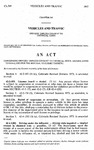 Concerning Drivers' Implied Consent to Chemical Tests, and Relating to Penalties for the Refusal to submit Thereto.