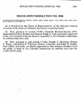 House Joint Resolution No. 1006