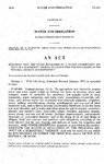 Requiring That the Water Developed by a Water Conservancy District or a Subdistrict Thereof be Used Within the Boundaries of the Principal District and Subdistrict.