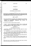 Concerning Property Tax Relief, and Authorizing the Deferred Collection of Ad Valorem Taxes on Property Owned by the Elderly in Connection Therewith and Making an Appropriation Therefor.