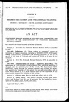 Concerning Degrees Offered by Colleges and Universities, and Relating to the Administration of Statutory Provisions Relating Thereto.