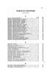 Table of Chapters