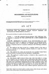 Concerning Temporary Licensure Under the Medical Practice Act for Physicians Who Are Medical School Faculty Members and Graduates of Foreign Medical Schools.