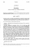 Concerning the Valuation for Assessment of Property Which is Used Exclusively for the Production of Alcohol for Use in Motor Fuel and Derived from Agricultural Commodities and Forest Products