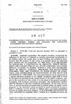 Concerning Public Schools, and Providing for Placement of Handicapped Children Therein and Changing The Attendance Entitlement Counting Period Thereof.