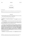 Concerning Modifications to Certain Statutes Governing the Conduct of Elections, and, in Connection Therewith, Making an Appropriation.