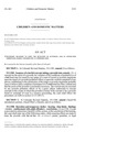 Concerning Measures to Limit the Detention of Juveniles, and, in Connection Therewith, Making and Reducing an Appropriation. by Colorado General Assembly