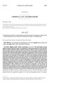 Concerning Measures to Assist Defendants in Securing Release from Jail Through the Bonding Process, and, in Connection Therewith, Making an Appropriation. by Colorado General Assembly