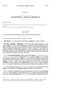 Concerning Meeting Requirements for the Boards of Special Districts.