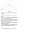 Concerning Health Care Practice Transformation To Support Whole Person Health Through Integrated Care Models by Colorado General Assembly
