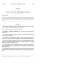Concerning Enhanced Residential Services For Persons With Behavioral Health Needs And In Connection Therewith Making An Appropriation by Colorado General Assembly