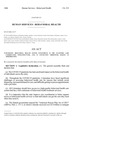 Concerning Behavioral Health System Investments In The Statewide Care Coordination Infrastructure And In Connection Therewith by Colorado General Assembly