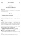 Concerning An Exemption From Air Emission Limits For The Use Of A Stationary Engine To Support Critical Infrastructure In Emergencies by Colorado General Assembly