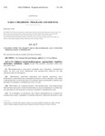Concerning Support For Children S Mental Health Programs And In Connection by Colorado General Assembly