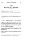 Concerning Seeking Federal Authorization For Medicaid Reimbursement For Services Provided By A Community Health Worker And In Connection Therewith by Colorado General Assembly