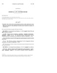 Concerning The Continuation Of The Defense Counsel On First Appearance Grant Program And In Connection Therewith by Colorado General Assembly