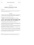 Concerning Measures To Improve The Outcomes For Those Placed In Out Of Home Placement Facilities by Colorado General Assembly