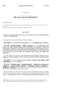 Concerning Visitation Rights At Health Care Facilities And In Connection Therewith by Colorado General Assembly