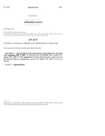 Concerning A Supplemental Appropriation To The Department Of Agriculture