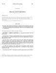 Concerning The Transfer Of The Regional Health Connector Program From The University Of  Olorado School Of Medicine To The Prevention Services Division In The Department Of Public Health And Environment