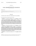 Concerning Technical Modifications To The Department Of Early Childhood