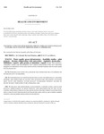 Concerning Alternative Mechanisms For Achieving Compliance With Water Quality Standards  And  In Connection Therewith
