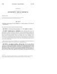Concerning Restrictions On The Authority Of A Special District To Set Fees On Developments
