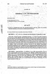 Concerning Appropriations from the Offender Services Fund for Adult and Juvenile Probation Services, and Making an Appropriation Therefor.