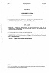 Concerning a Supplemental Appropriation of Capital Construction Funds to the Department of Transportation for the Aviation Account of the Transportation Infrastructure Revolving Fund.