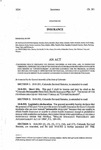 Concerning Health Insurance for Persons Identified as High Risk, and, in Connection Therewith, Codifying the Name of the Existing State Program for Providing Coverage to Such Persons as 