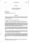 Concerning the Use of Moneys Allocated from the Employment Support Fund for Existing Programs in the Department of Labor and Employment, and, in Connection Therewith, Making an Appropriation.