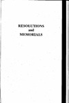 Resolutions and Memorials