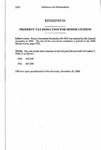 Property Tax Reduction for Senior Citizens