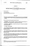 Concerning a Nonsubstantive Recodification of Statutes Relating to the Operation of Motor Vehicles by Persons who have Consumed Chemical Substances Including Alcohol.