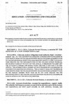 Concerning Authorization to Move Moneys from the Colorado Student Obligation Bond Authority Fund to Funds Established for the Future Payment of Higher Education Expenses.