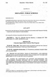 Concerning the Provision of Financial Assistance for Kindergarten Through Twelfth Grade Education to Disadvantaged Children.