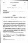 Concerning Acceleration of the Process for Terminating the Parent-Child Legal Relationship of Children Under One Year of Age, and, in Connection Therewith, Expediting the Voluntary Relinquishment Process.