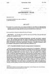 Concerning the Clarification that Certain Records of the Office of Preparedness, Security, and Fire Safety in the Department of Public Safety, in Connection with the Performance of Its Duties, Are Not Available for Inspection by the Public.