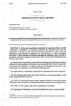 Concerning Implementation of Recommendations of the Committee on Legal Services in Connection with Legislative Review of Rules and Regulations of State Agencies.