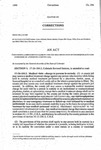 Concerning a Limitation on Liability for the Treatment Costs of Specified Health Care Conditions of a Person in a County Jail.