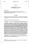 Concerning an Authorization for the Secretary of State to Promulgate Rules Pursuant to the 